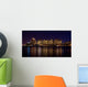 Boston Skyline Night Wall Decal