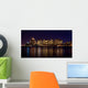Boston Skyline Night Wall Decal