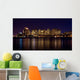 Boston Skyline Night Wall Decal