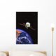 Satellite Orbiting Earth Wall Decal