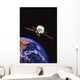 Satellite Orbiting Earth Wall Decal