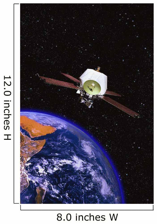Satellite Orbiting Earth Wall Decal