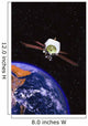 Satellite Orbiting Earth Wall Decal