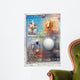 Graffiti and Collage with Wall Decal