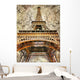 Artistic Picture of Eiffel Tower Wall Mural