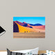 The sharp crests of orange dunes Wall Mural