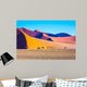 The sharp crests of orange dunes Wall Mural