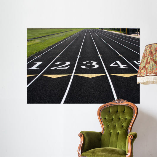 Track Lanes 1-4 Wall Mural