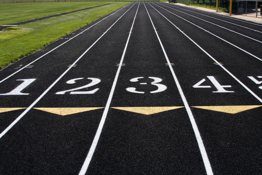 Track Lanes 1-4 Wall Mural
