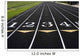 Track Lanes 1-4 Wall Mural