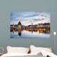 Lucerne. Image of Lucerne, Switzerland during twilight blue hour Wall Mural