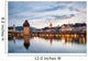 Lucerne. Image of Lucerne, Switzerland during twilight blue hour Wall Mural