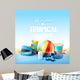 Summer holidays background Wall Mural