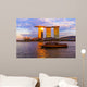 Singapore city skyline Wall Mural