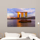 Singapore city skyline Wall Mural