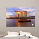 Singapore city skyline Wall Mural
