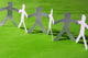 Teamwork of Paper Team Wall Mural