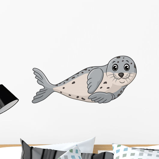 Cute seal cartoon
 Wall Decal