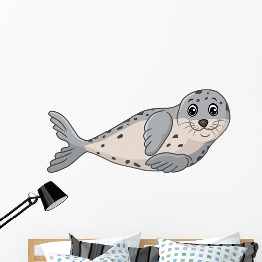 Cute seal cartoon
 Wall Decal