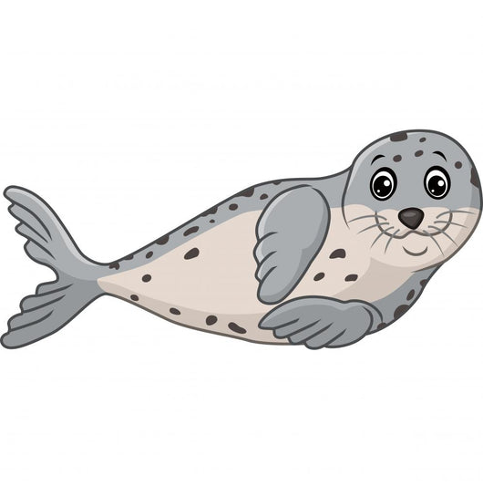 Cute seal cartoon
 Wall Decal