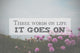 Inspirational life message on a blurred background Wall Mural