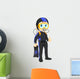 scuba diver boy thumb up Wall Decal