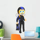 scuba diver boy thumb up Wall Decal