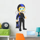 scuba diver boy thumb up Wall Decal