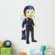 scuba diver boy thumb up Wall Decal