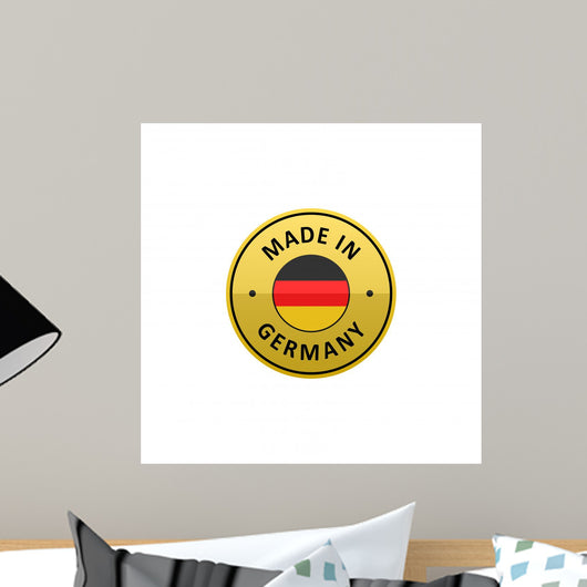 Round Made Germany Label Wall Decal