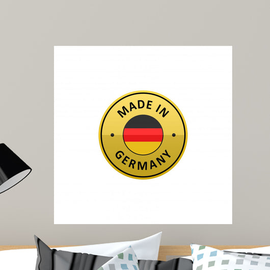 Round Made Germany Label Wall Decal