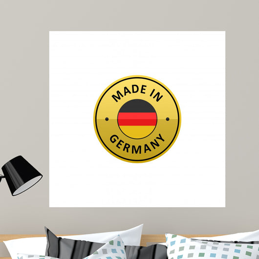 Round Made Germany Label Wall Decal
