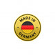 Round Made Germany Label Wall Decal