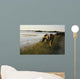 wild chinacoteague ponies Wall Mural