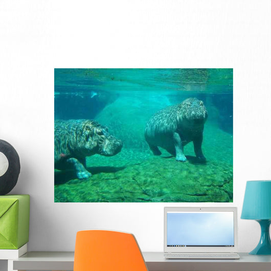 Happy Hippos Wall Decal