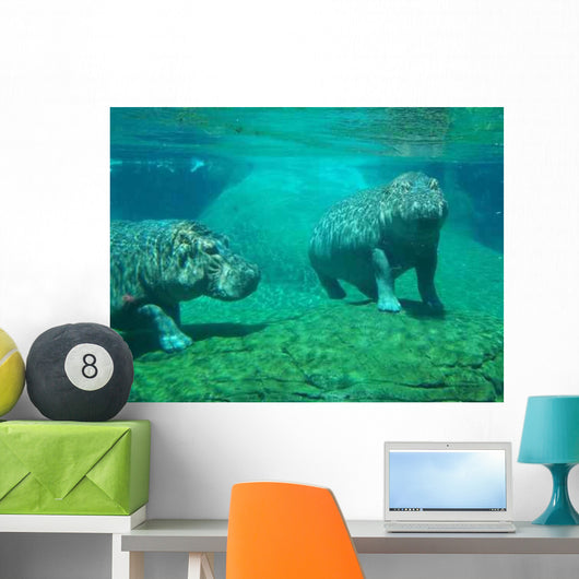 Happy Hippos Wall Decal