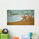 Adorable Star Fish Walking Along the Beach Wall Mural