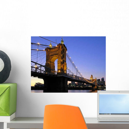 Roebling Suspension Bridge Wall Decal