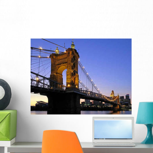 Roebling Suspension Bridge Wall Decal