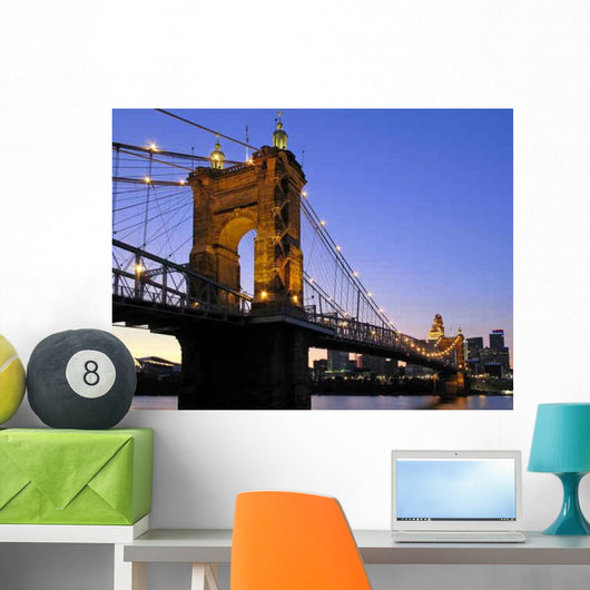 Roebling Suspension Bridge Wall Decal