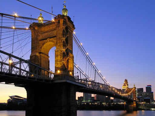 Roebling Suspension Bridge Wall Decal