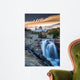 Mt Fitz Roy with a waterfall, Los Glaciares National Park, Argentina Wall Mural