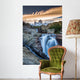 Mt Fitz Roy with a waterfall, Los Glaciares National Park, Argentina Wall Mural