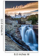Mt Fitz Roy with a waterfall, Los Glaciares National Park, Argentina Wall Mural