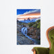 Mt Fitz Roy with a waterfall, Los Glaciares National Park, Argentina Wall Mural