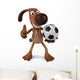 Dog with Ball Wall Decal