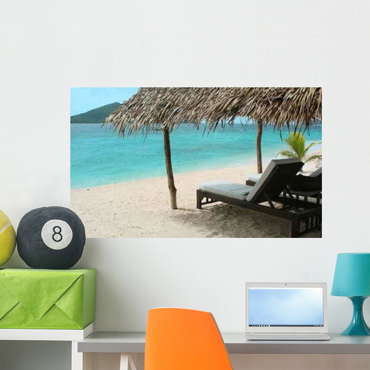 Hut and Lounges Dream Wall Decal