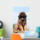 Imposing Leonberger on Blue Sky Wall Mural