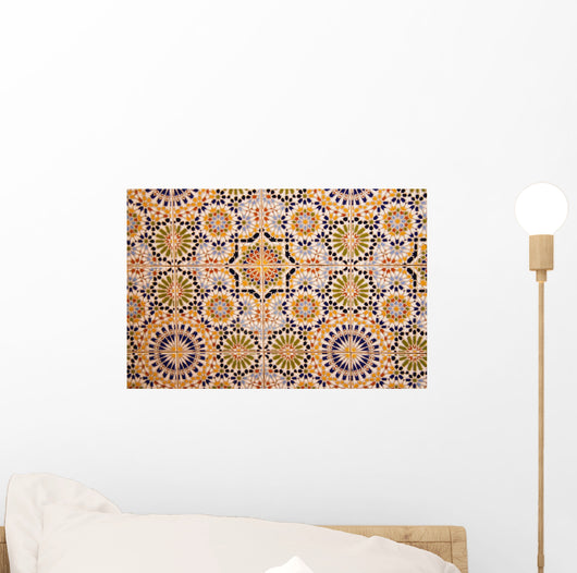 Detail wall mosaic Wall Mural