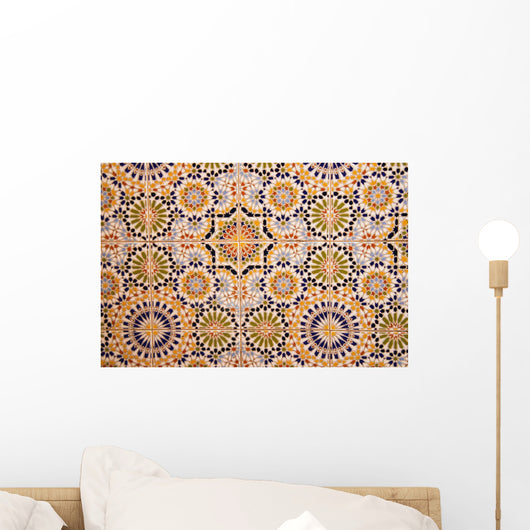 Detail wall mosaic Wall Mural